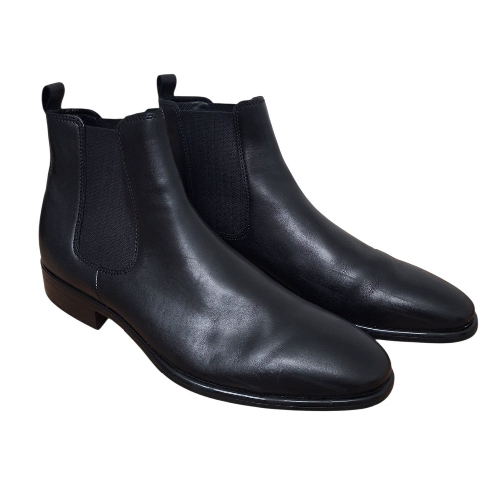 ECCO Men's size 12 CityTray Water Resistant Leather Career Casual Chelsea Boots